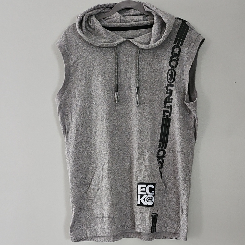 Ecko Unlimited Heather Gray Hoodie with Logo
